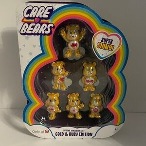 Care Bears Gold & Ruby Special Edition Collector Set 6 Figures (2022)